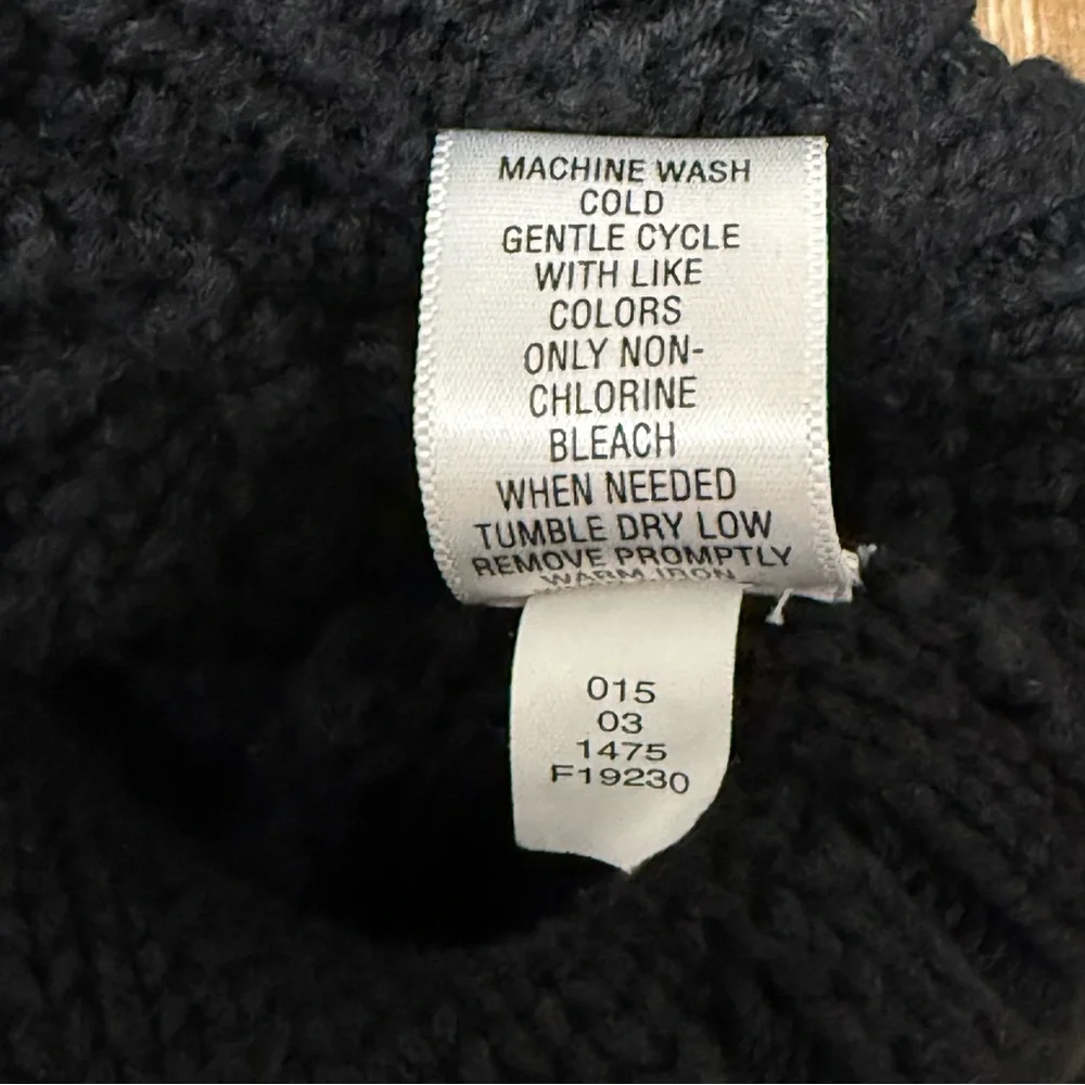 Mossimo Supply Co Cable Knit Sweater Cardigan Chunky Women’s Small Black Shawl